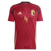 Camiseta de fútbol Bélgica Faes 4 Primera Equipación Euro 2024 - Hombre